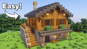 Minecraft: How to Build a Spruce Starter House | Tutorial🏠