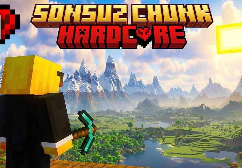 Minecraft Sonsuz Chunk Hardcore: Bölüm 1