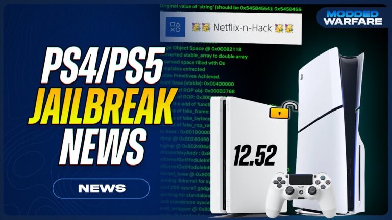 PS4/PS5 Jailbreak News: 12.52/12.50 Updates, Netflix-N-Hack PS4, etaHEN Features, Homebrew