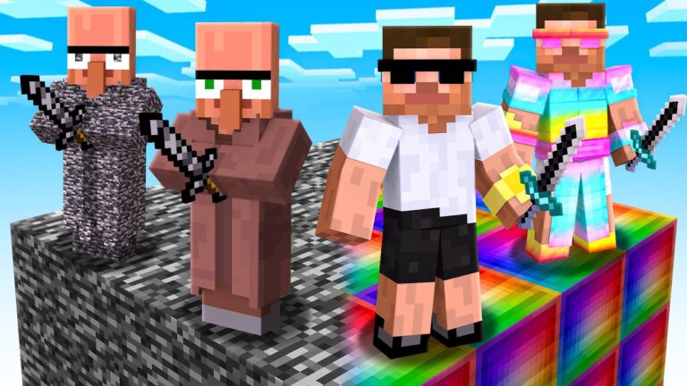 RAINBOW Carry vs BEDROCK Doorbin: The ULTIMATE Challenge in Minecraft