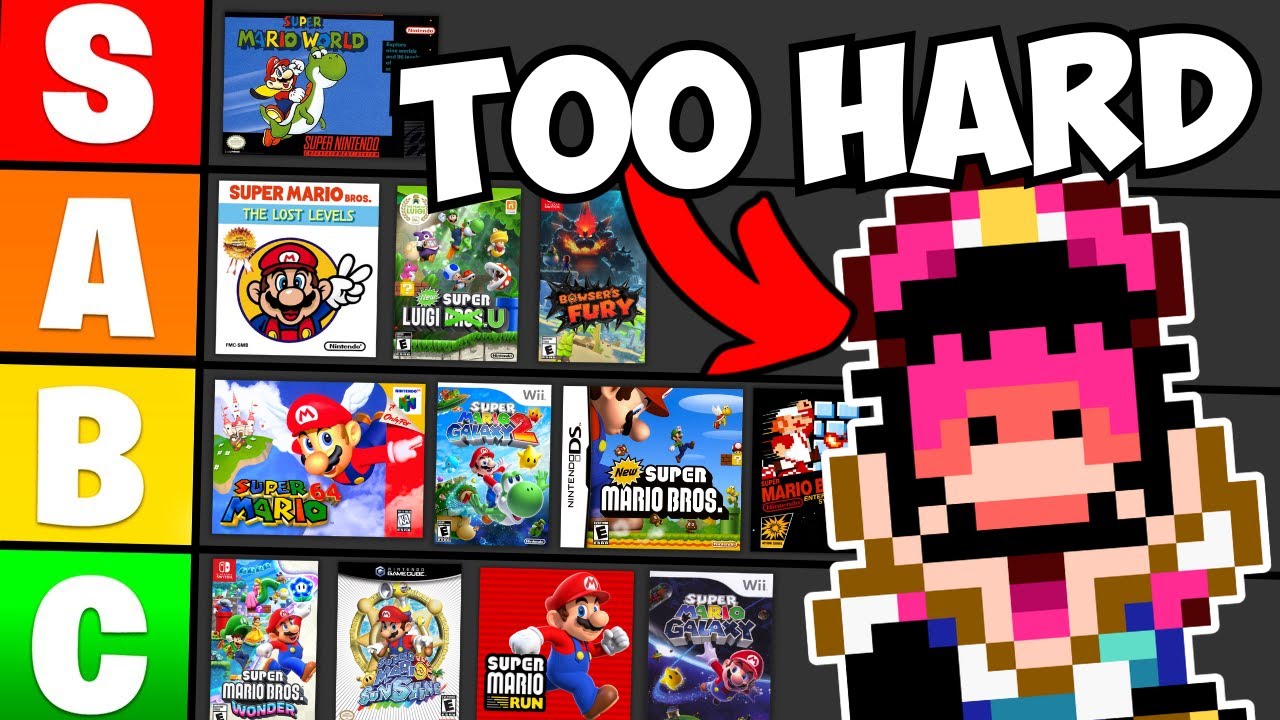 Ranking the Difficulty of Every Mario Game