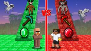 Scary 99 Nights Stair Challenge in Miencraft..