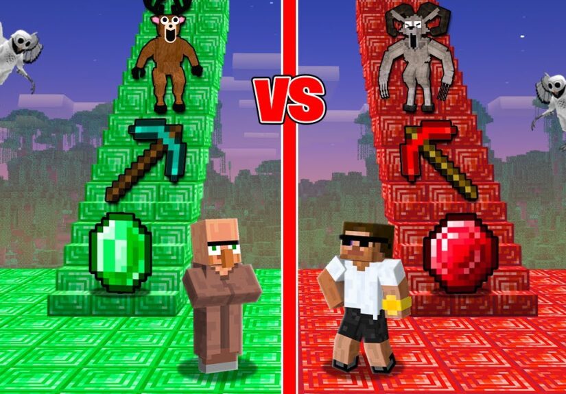 Scary 99 Nights Stair Challenge in Miencraft..