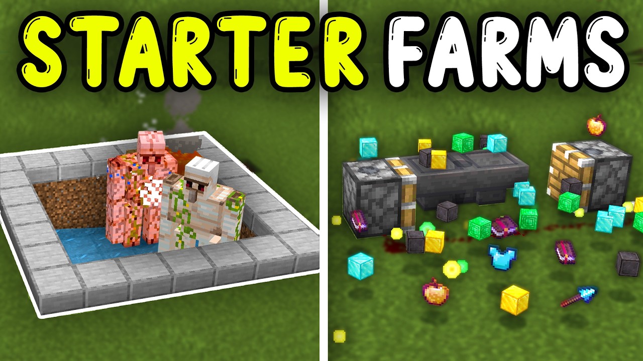 TOP 5 STARTER FARMS in 2026! Minecraft Bedrock 1.21/26.1+!