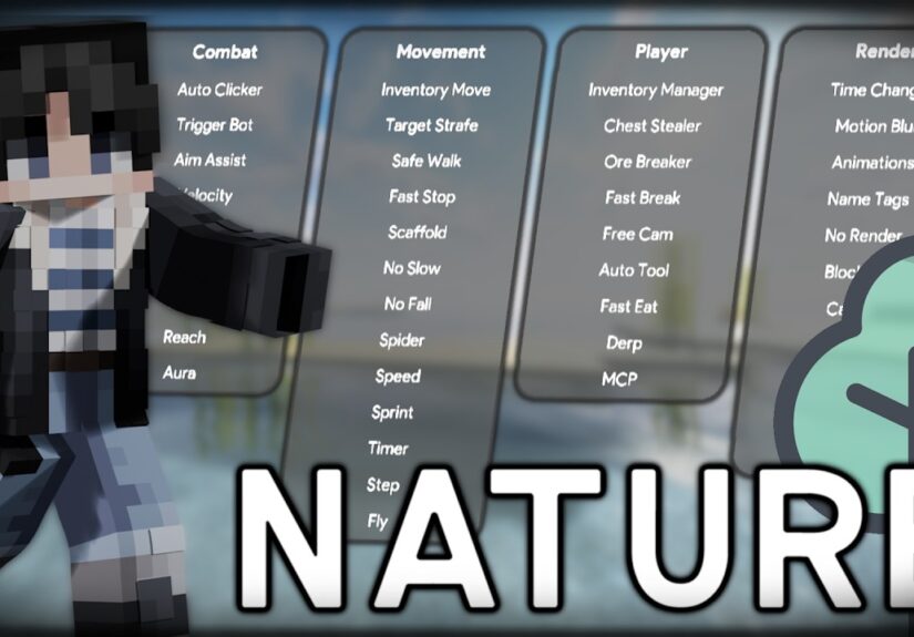 UPDATED Hack Client | Nature For Minecraft Bedrock 26.2 🌳