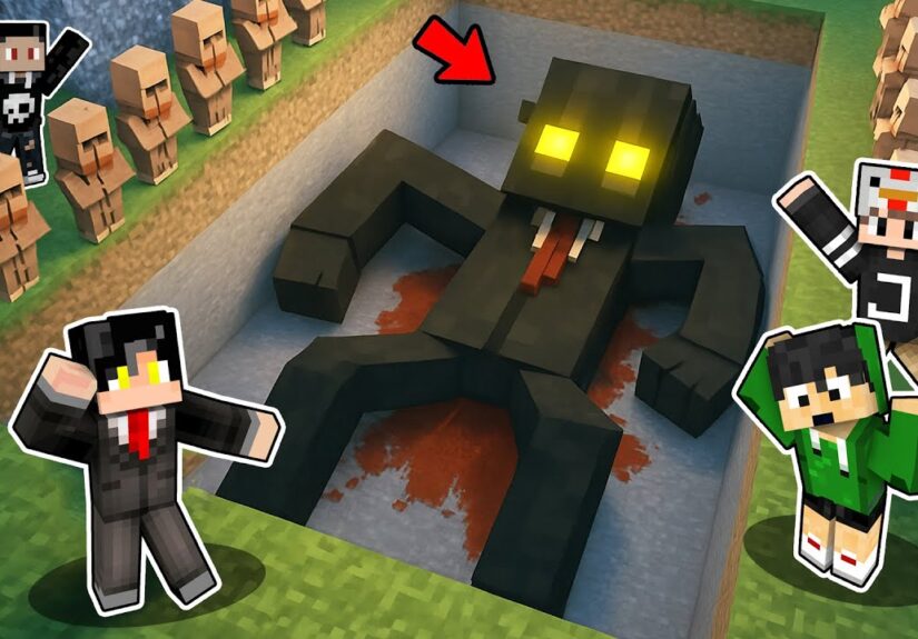 WE FOUND Clyde's Giant Scary Buried Body in MINECRAFT