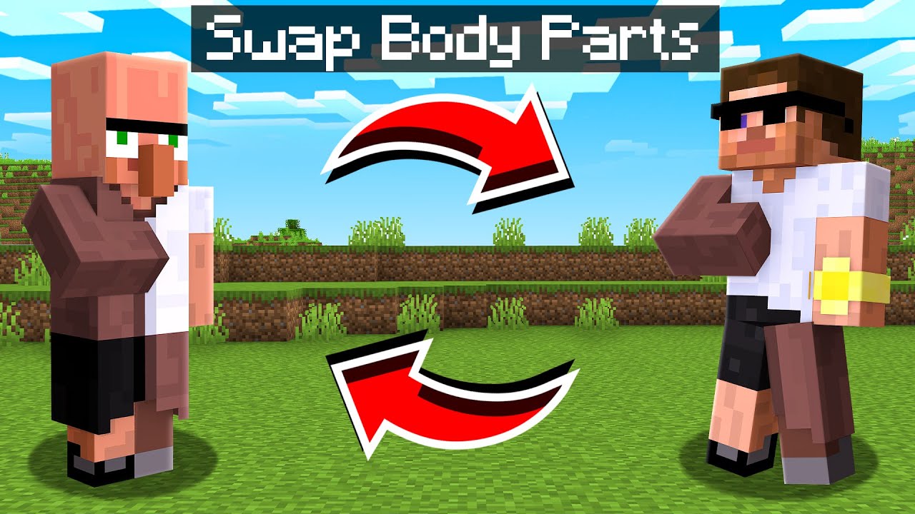 We Swapped Body Parts in Minecraft..