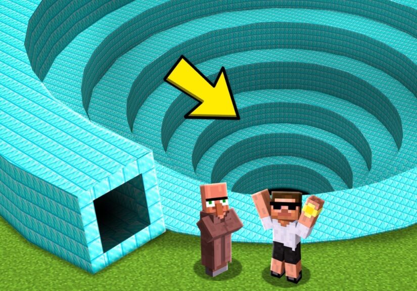What's Inside Mysterious SPIRAL TUNNEL in Minecraft!