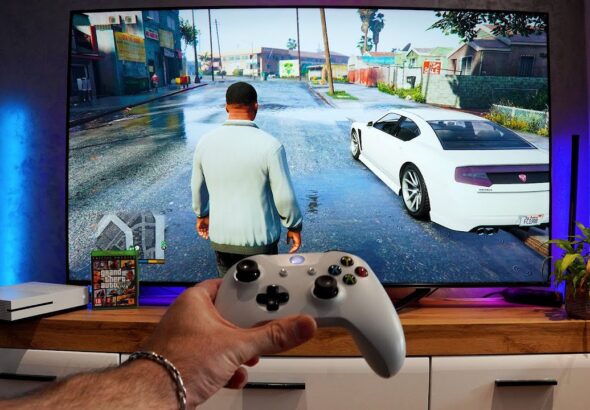 Xbox One S + GTA 5 – POV Visuals, FPS