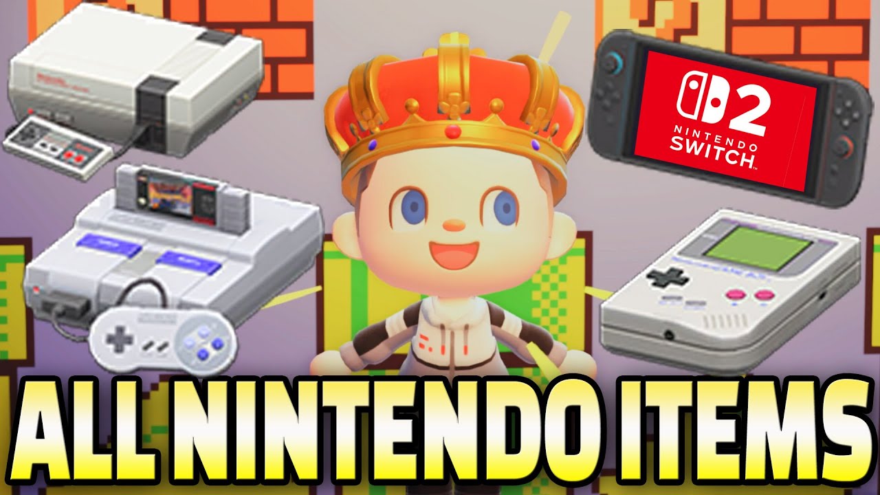 ALL 11 Nintendo Items in ACNH 3.0 & How To