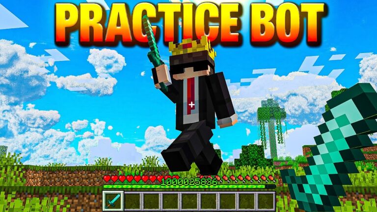 Best Minecraft Pvp Practice World & Bot: Improve Fast 🚴三