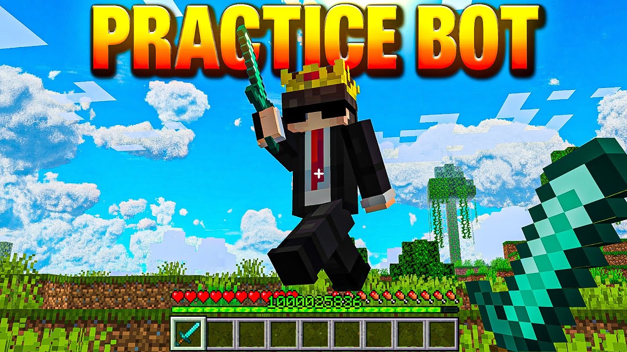 Best Minecraft Pvp Practice World & Bot: Improve Fast 🚴三