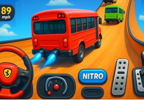 Crazy Bus Mega Ramp Impossible Racing Bus Stunts Impossible Tracks