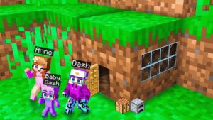 Dash Survives 100 Days inside Block in Minecraft…