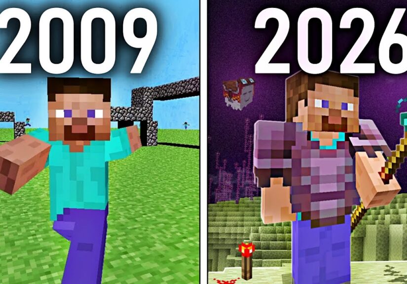 Evolution of Minecraft 2009-2026 (Mounts of Mayhem 1.22 Update)