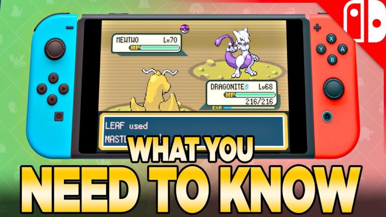 FireRed & LeafGreen on Switch - What You Need to