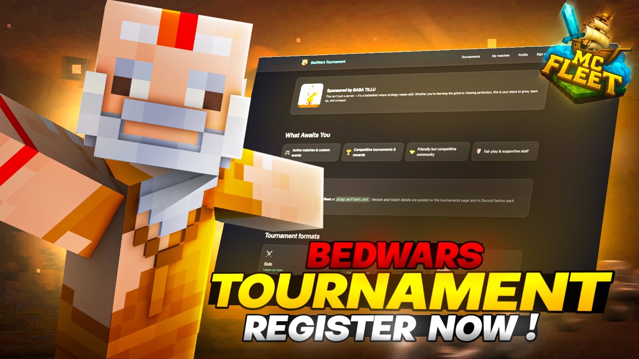 How to Register In Our bedwars tournament Full Tutorial #minecraft