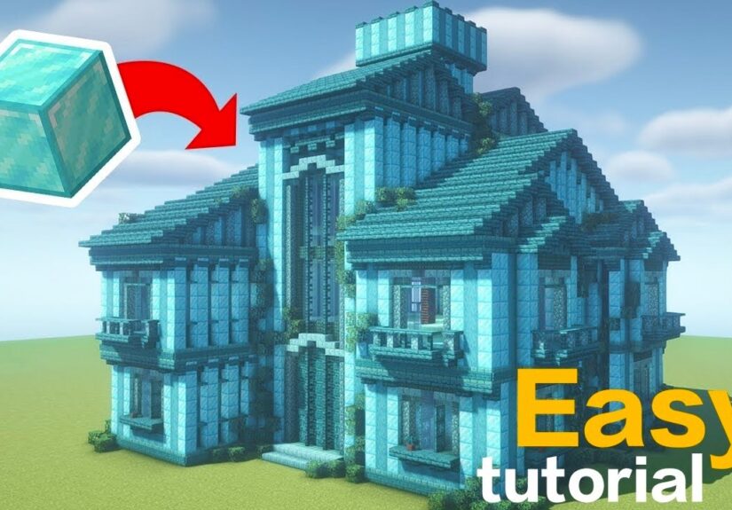 How to make diamond base in Minecraft bedrock edition