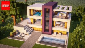 How to make modern house in minecraft