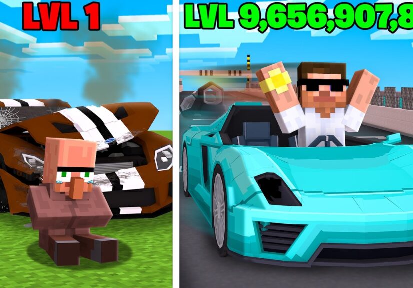 I Defeated Doorbin in Car Racing in Minecraft..