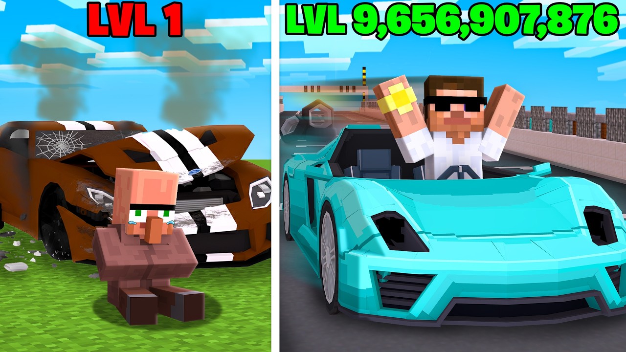 I Defeated Doorbin in Car Racing in Minecraft..