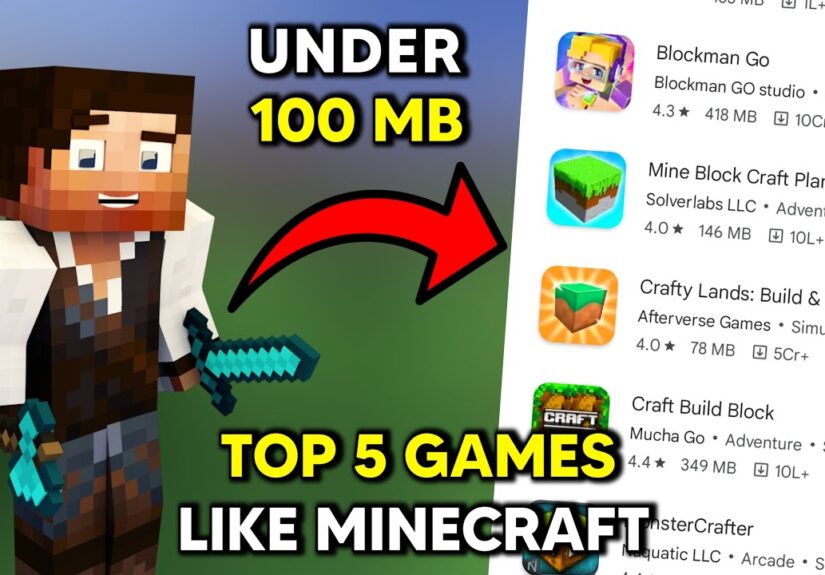 I Found 5 Secret Games like Minecraft 🔥 Under 100
