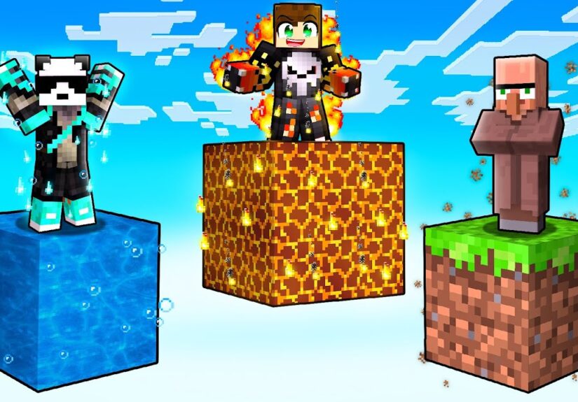 I JOINED ELEMENTAL ONE BLOCK IN MINECRAFT!!