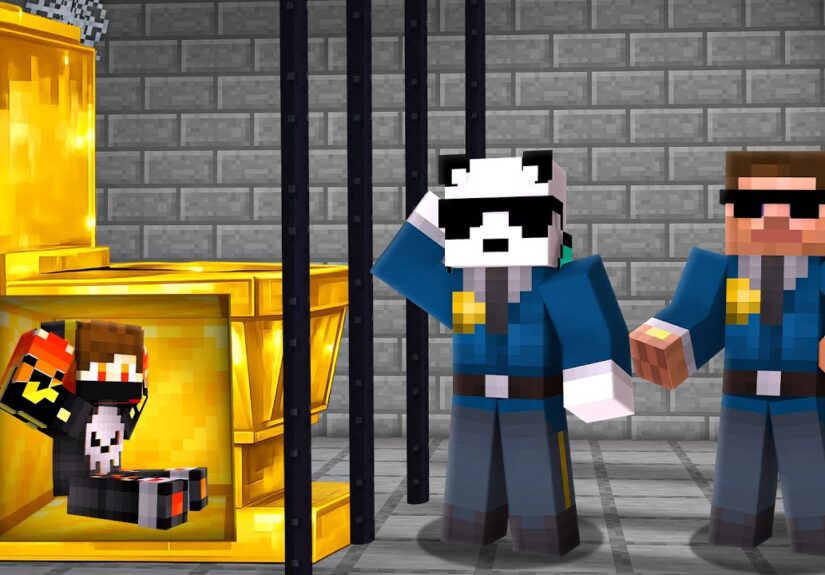 I MADE SECRET BASE INSIDE PRISON IN MINECRAFT !!!