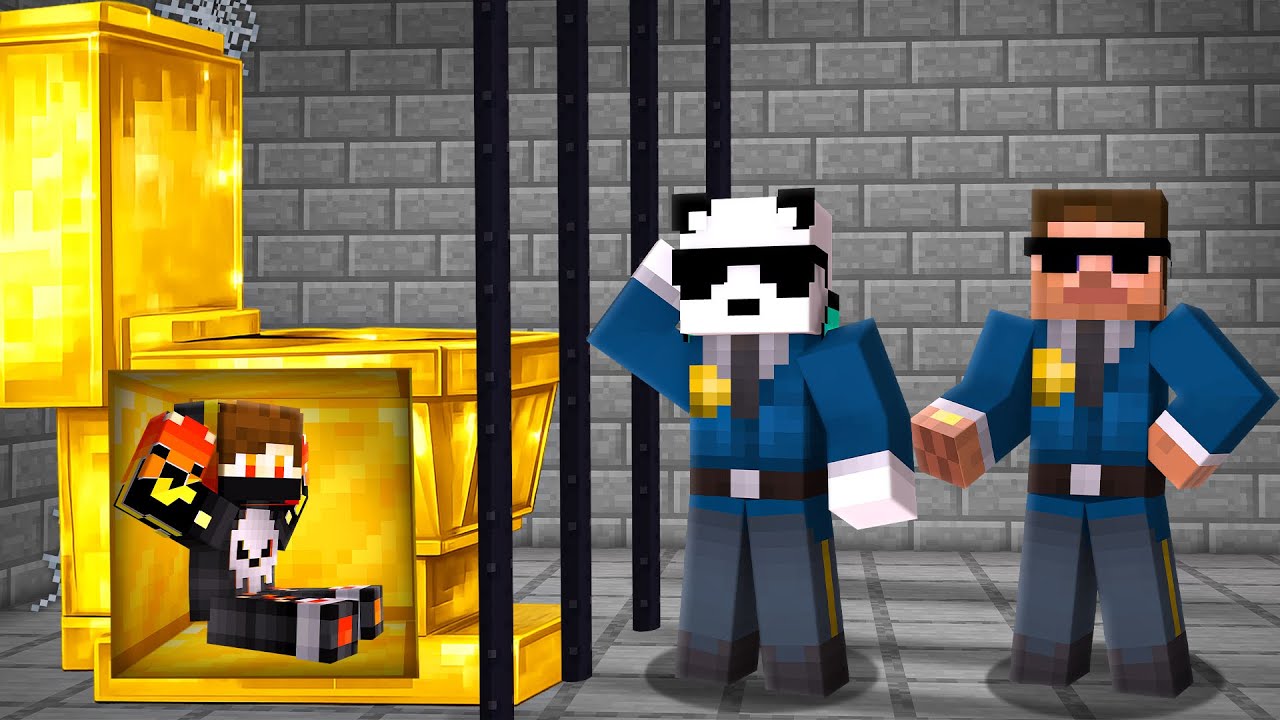 I MADE SECRET BASE INSIDE PRISON IN MINECRAFT !!!