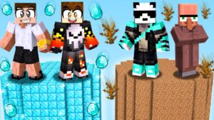 LEVEL 1 DIRT VS LEVEL 999 DIAMOND CHUNK IN MINECRAFT