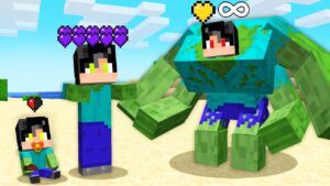 Life of a ZOMBIE KING in MINECRAFT