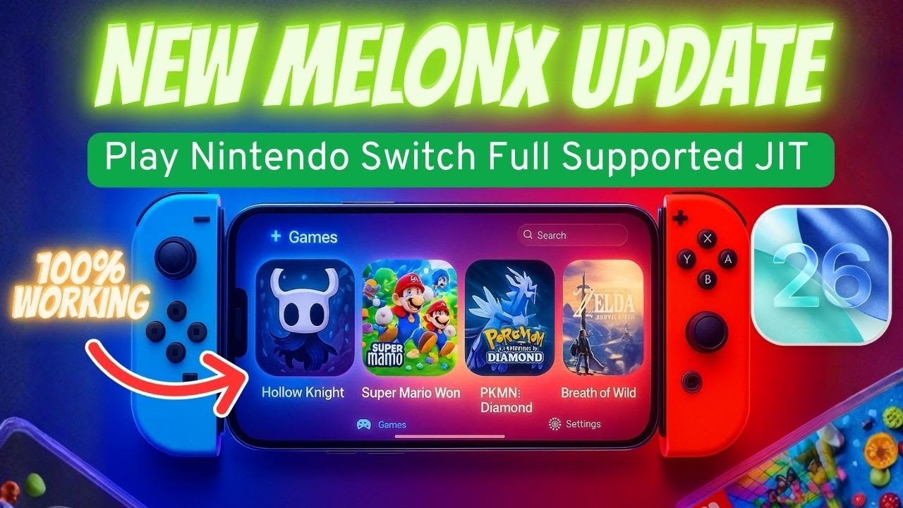 MeloNX iOS 26 Guide : Play Nintendo Switch Games on