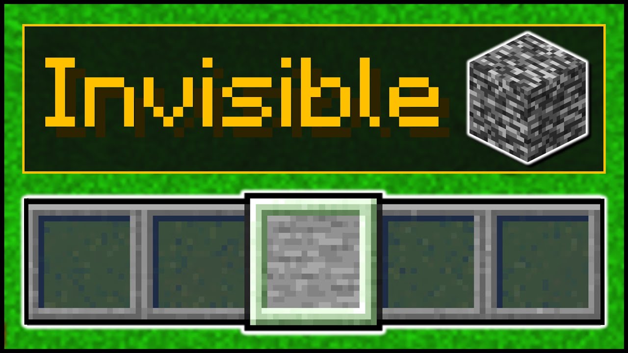Minecraft Bedrock - How To Get Invisible Bedrock (Secret Block)