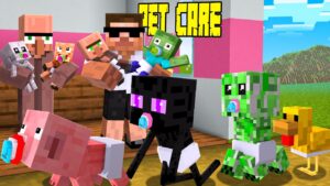 Minecraft But I Opened a Mob Daycare..
