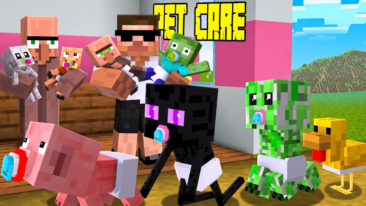 Minecraft But I Opened a Mob Daycare..