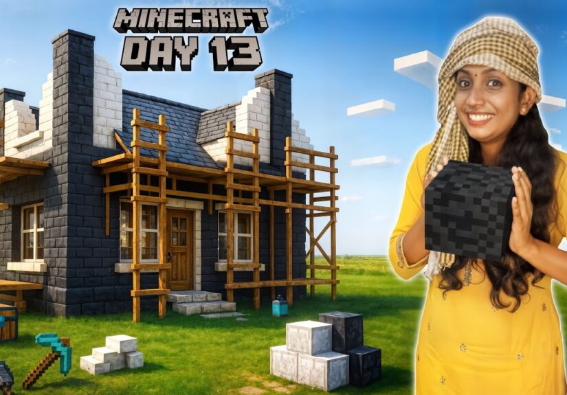 Minecraft Day 13 - Started Building My Modern Dream House