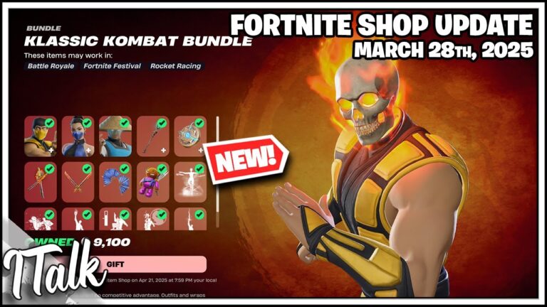 *NEW* MORTAL KOMBAT COLLAB! Fortnite Item Shop [March 28th, 2025]