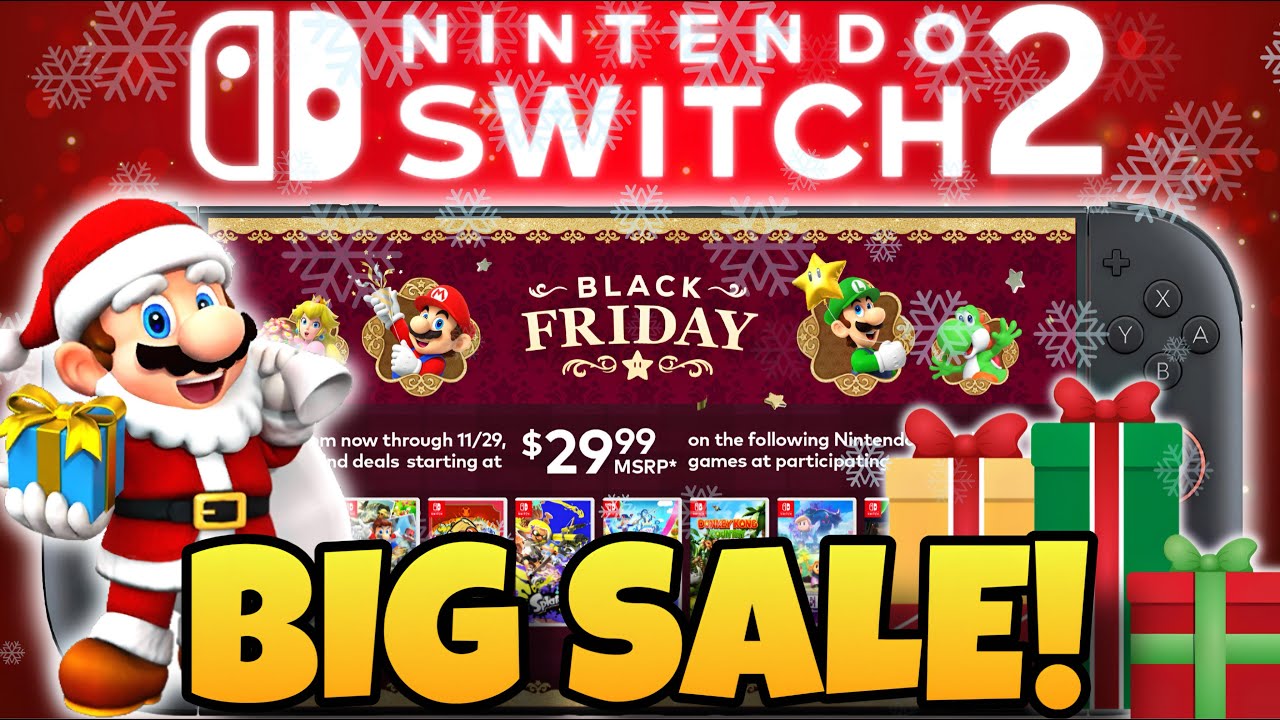 Nintendo Just Revealed Their Black Friday 2025 Sales!