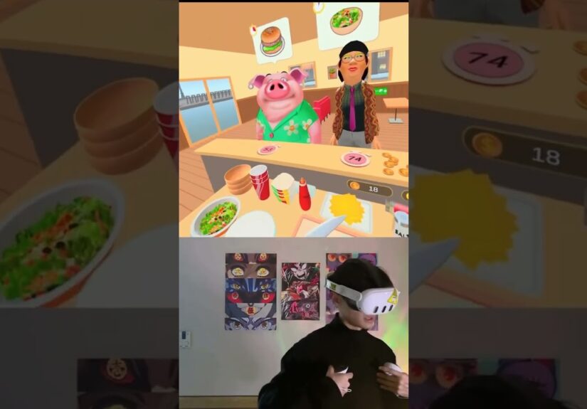 Oshpazlik davom etadi 😁.#gaming #cooking #vr
