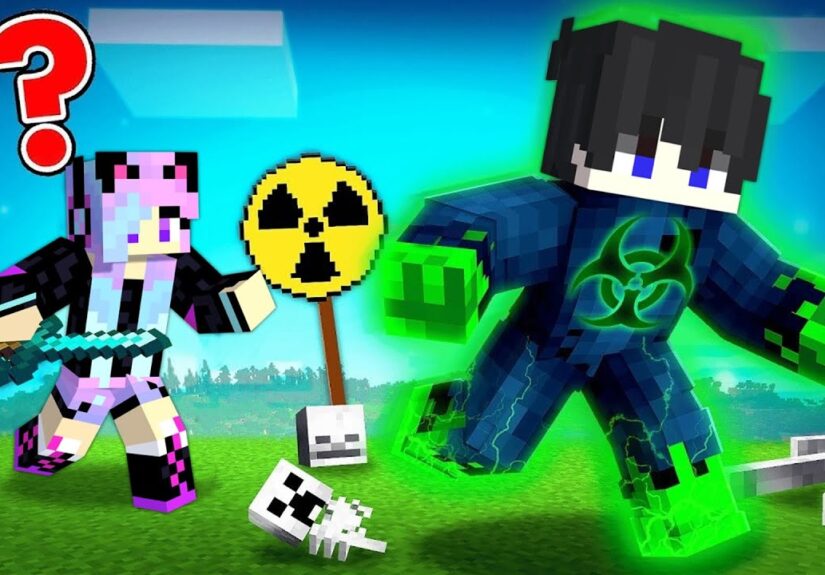 RADIOACTIVE Speedrunner vs Hunter in Minecraft...
