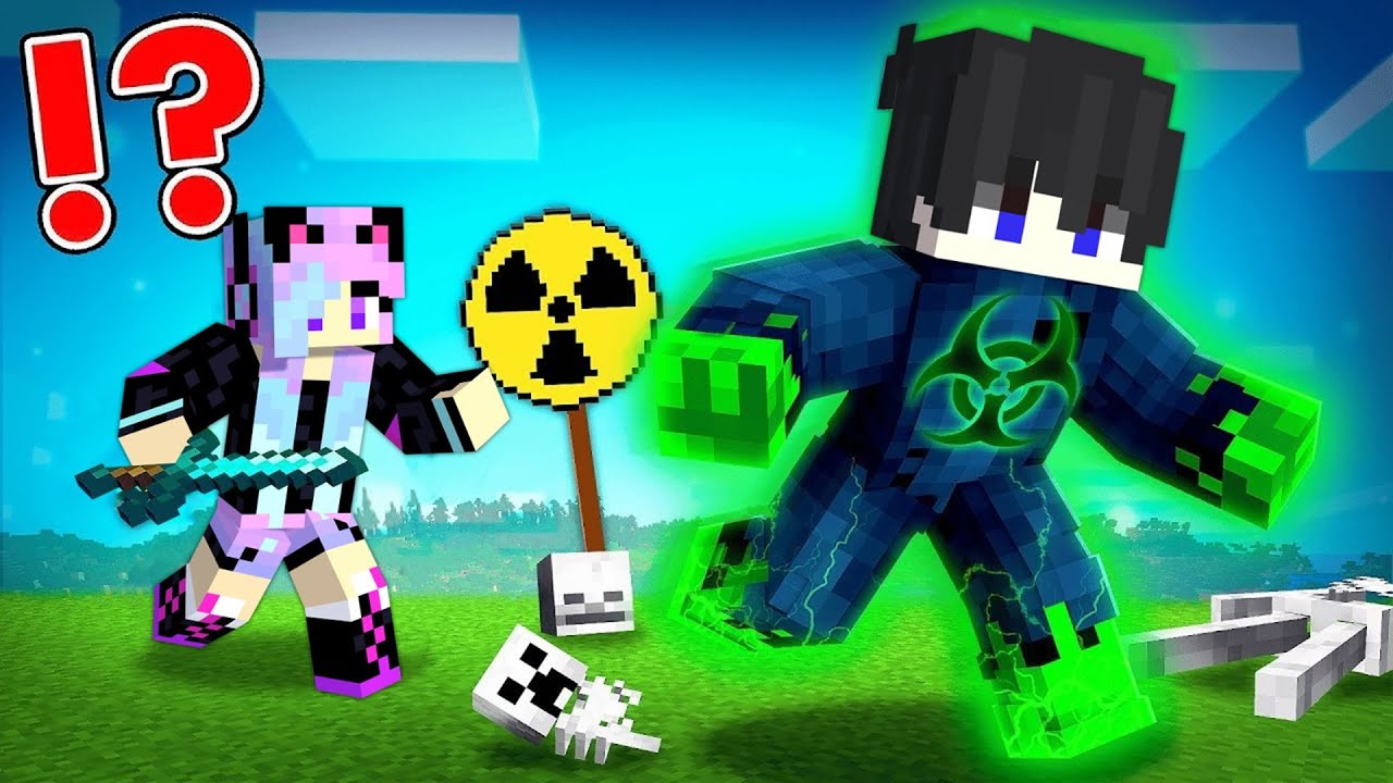 RADIOACTIVE Speedrunner vs Hunter in Minecraft...