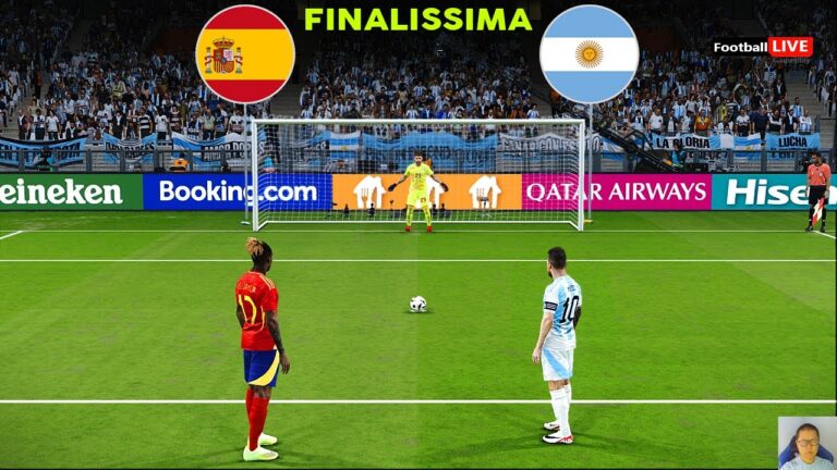 SPAIN Vs ARGENTINA - Penalty Shootout | FINALISSIMA 2024 |