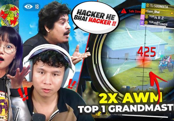 Sooneeta & Gyan Bhai Shocked 😱 2x Awm Gameplay in