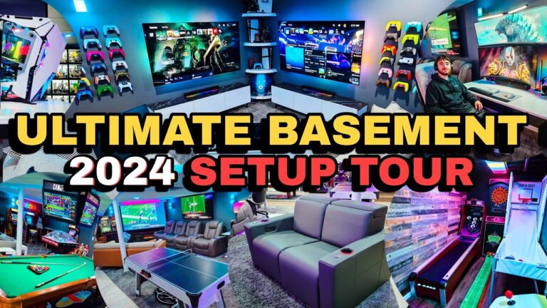 ULTIMATE Gaming Basement SETUP TOUR - CamXPetra Dual PS5 /