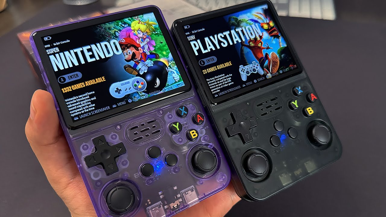 Unboxing R36s Handheld Game Console And Test