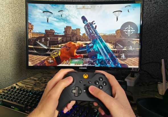 WARZONE MOBILE CONSOLE MODE CONTROLLER GAMEPLAY