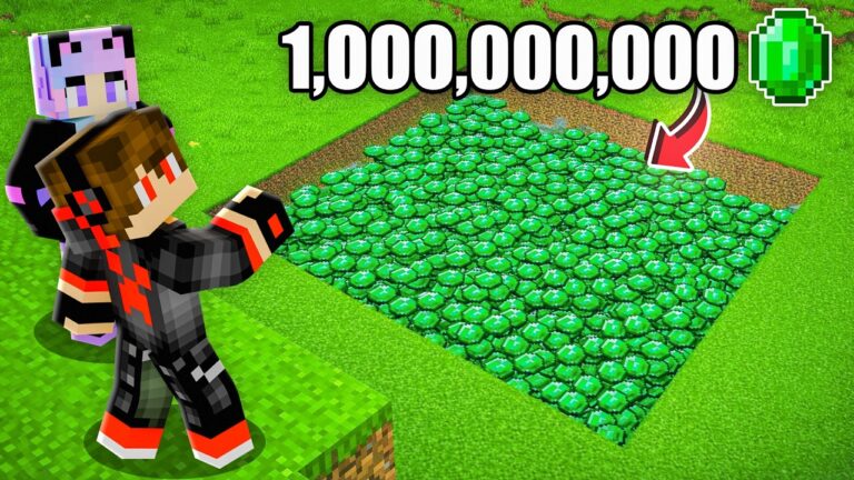 We Found 1,000,000 EMERALD in Minecraft!