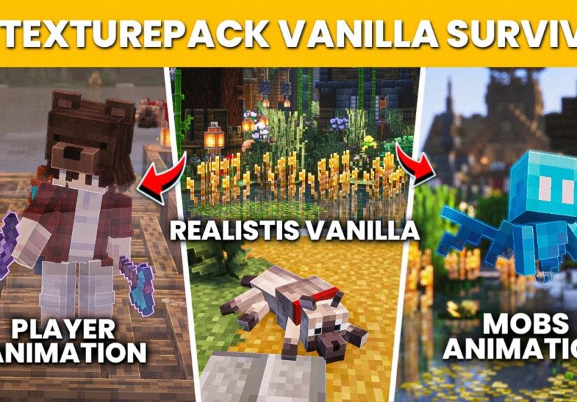 20 TEXTURE PACK MINECRAFT VANILLA+ TERBAIK UNTUK SURVIVAL | 1.20