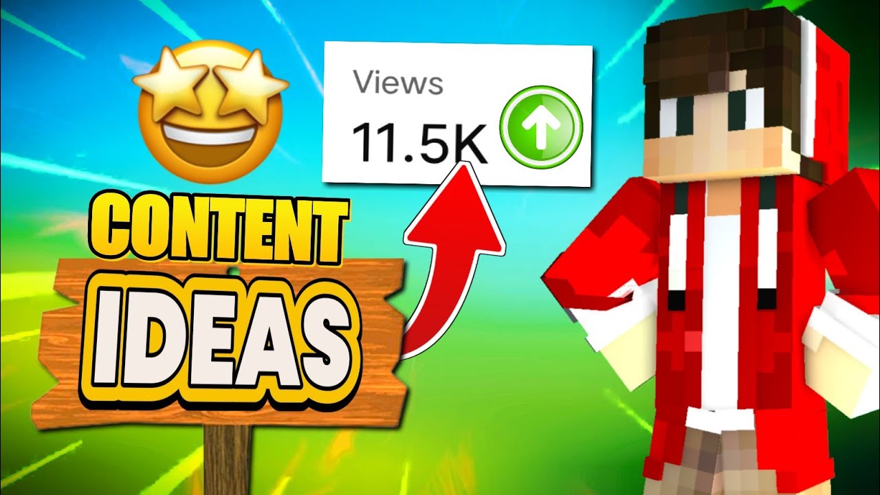 5 Trending "CONTENT IDEAS"🤩 For Minecraft YouTubers!🔥