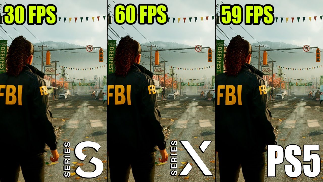 Alan Wake 2 Xbox Series S vs. Series X vs.